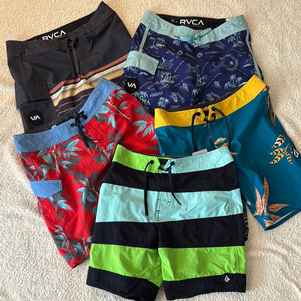 RVCA and Volcom Boy’s Board Shorts Collection